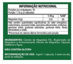 Cloreto de Magnésio 60 caps - comprar online