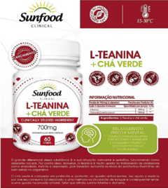 L-teanina + cha verde 700mg 60 cápsulas - comprar online