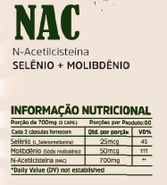 NAC com Selênio e Molibdênio MULTI VITTA 60 Cáps. - comprar online