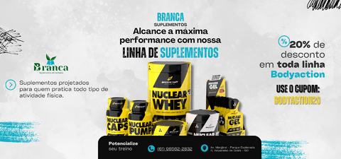 Imagem do banner rotativo Branca Suplementos Alimentares