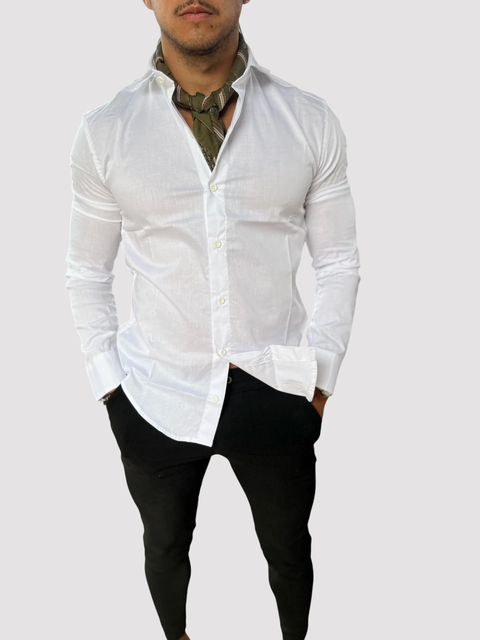 camisa elastizada blanca - comprar online