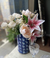 Vaso blue & white