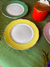 Conjunto pratos colors - Garimpo Chique