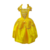 Fantasia Bela e a Fera Infantil Princesa de Luxo Vestido Com Tiara