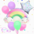 Kit Balão Arco íris Aniversário Infantil Princesa Bouquet de Balão - loja online