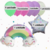 Kit Balão Arco íris Aniversário Infantil Princesa Bouquet de Balão na internet