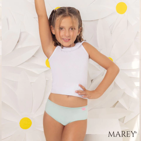 Pack x3 - Bombachas Lisas De Nena - Algodón y Lycra (25-MAR)