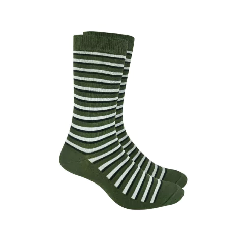 Medias 1/2 Caña MK Homme con motivos rayados. Surtido. (67116-MKS)