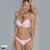 Conjunto de microfibra estampada. Corpiño push up soft con dije personalizado. Colaless. (5378-LAR)