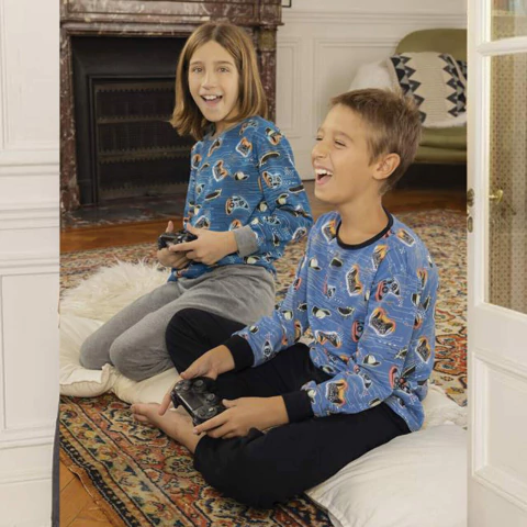 Pijama Varon Jersey Combinado Con Pu?os (523/1-PIA)