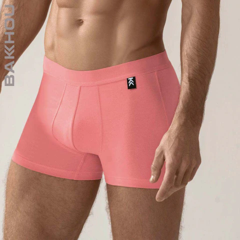 Bóxer liso de hombre, en algodón y lycra. Elástico al tono. (2005-BAK) en internet