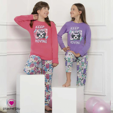 Pijama Nena Polydon Estampado Perritos (610/1-PIA)