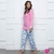 Imagen de Pijama de algodón interlock Floreado (646-PIA)