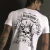 Camiseta manga corta escote redondo de jersey algodon, con estampa Lobo. (3166-BAK)