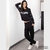 Pijama - Buzo overside con estampa y pantalón rústico viscosa con vivos (P9047-ANP) - comprar online