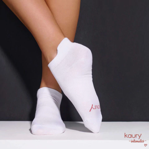 Pack x3 - Medias soquete con talonera de algodón (98-KAI)