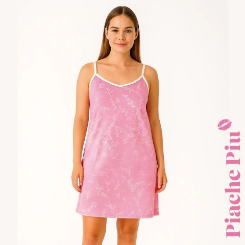 Camisolín con bretel. Estampado. Viscosa. (673-PIA)