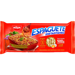 MACARRAO ESPAGUETE T5 500G NISSIN VERMELHA