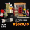 Kit para Sushi c/ Faca e Moedor Profissionais