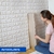KIT 10 PLACA 3D AUTOADESIVA ESPUMA BRANCO 77X70CM TIJOLINHO - loja online