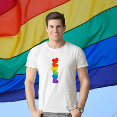 Camiseta Coração - ORGULHO - LGBT