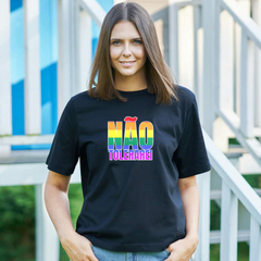 Camiseta Preta Não Tolerarei - ORGULHO - LGBT