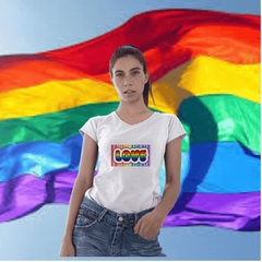 BabyLook Love - Bandeira Orgulho - LGBT - Unissex - Lojas Áurea