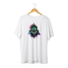 Camiseta Mão de Hamsá Aquarela - Linha Zen na internet