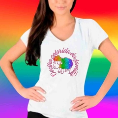 Camiseta Ovelha Colorida - Bandeira Orgulho - LGBT