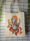 Bolsa Ecobag - GANESHA DANÇARINO - Ecológica 100% Algodão Cru