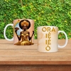 Caneca Porcelana Oxum Orixá Umbanda e Candomblé