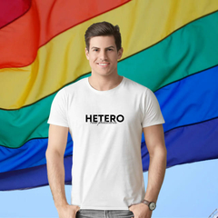 Camiseta Hetero não praticante - ORGULHO - LGBT