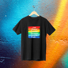 Camiseta Preta Orgulho - LGBT - Lojas Áurea