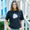 Camiseta Preta Flor Transgender - ORGULHO - LGBT