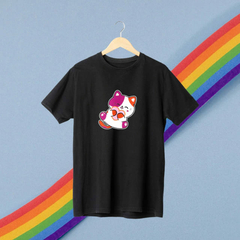 Camiseta Preta Gato Lésbicas - ORGULHO - LGBT na internet