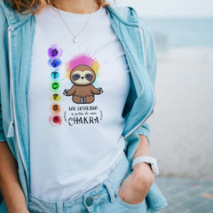 Camiseta Não Desalinha meus Chakras - Linha Frases Engraçadas - comprar online