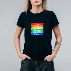 Camiseta Preta Orgulho - LGBT