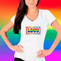 Camiseta Love - Bandeira Orgulho - LGBT