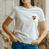 Camiseta CORAÇÃO BANDEIRA INCLUSÃO - LGBT