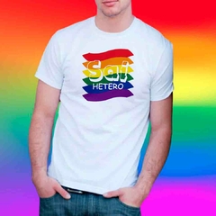 Camiseta Sai Hetero - Bandeira Orgulho - LGBT na internet