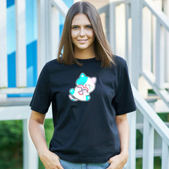 Camiseta Preta Gato Transgender - ORGULHO - LGBT