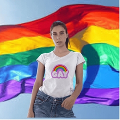 BabyLook Gay Arco Iris - LGBT - Unissex