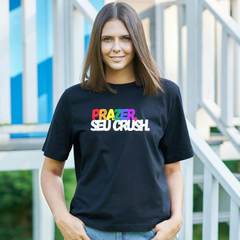 Camiseta Preta Prazer seu crush - ORGULHO - LGBT