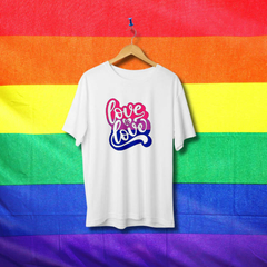 Camiseta Love is Love Bisexual - ORGULHO - LGBT - Lojas Áurea