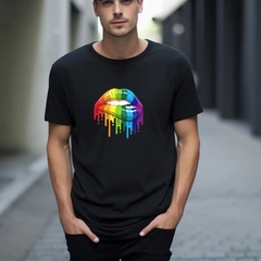 Camiseta Preta Boca - Bandeira Orgulho - LGBT na internet