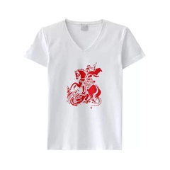 BabyLook São Jorge Vermelho - Umbanda Candomblé - Camiseta Feminina - comprar online