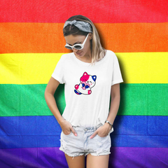 Camiseta Gato Bissexual - ORGULHO - LGBT