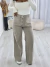 Calça Wide Leg Bolso Frontal - Telles Store