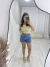 Short Jeans Escuro Com Cinto - comprar online