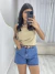 Short Jeans Escuro Com Cinto na internet